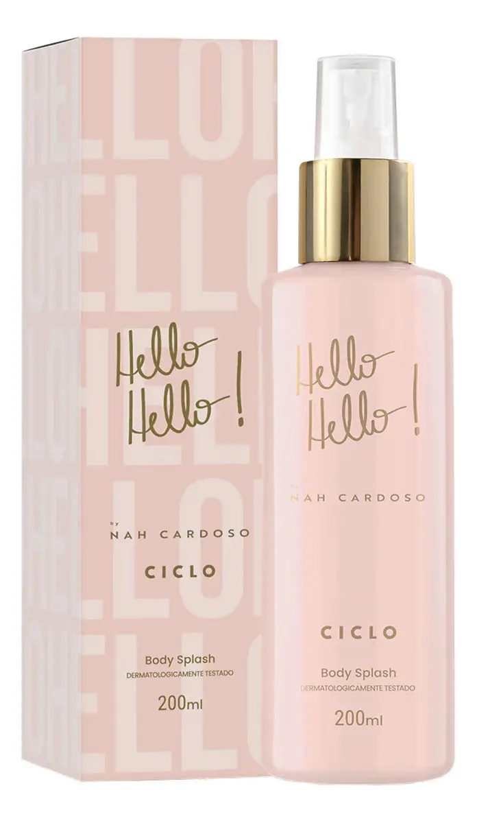 Body Splash Ciclo Hello Hello Nah Cardoso de 200 mL